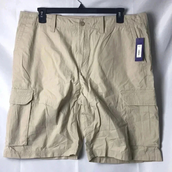 NWT APT 9 MENS SHORTS SIZE 40 100% COTTON TAN - Picture 3 of 12